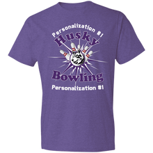 Load image into Gallery viewer, Bowling-white text 980 Lightweight T-Shirt 4.5 oz