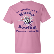 Load image into Gallery viewer, Bowling-purple text 980 Lightweight T-Shirt 4.5 oz