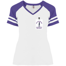 Load image into Gallery viewer, DM476 District Ladies&#39; Game V-Neck T-Shirt event