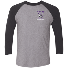 Load image into Gallery viewer, NL6051 Next Level Tri-Blend 3/4 Sleeve Baseball Raglan T-Shirt event