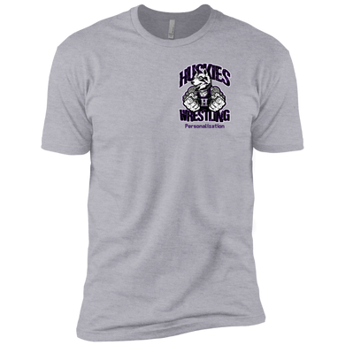 Wrestling-Purple-text NL3310 Next Level Boys' Cotton T-Shirt