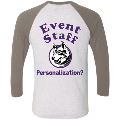 NL6051 Next Level Tri-Blend 3/4 Sleeve Baseball Raglan T-Shirt event