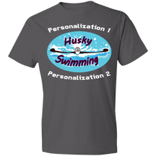 Load image into Gallery viewer, Swimming-white_text 980 Lightweight T-Shirt 4.5 oz