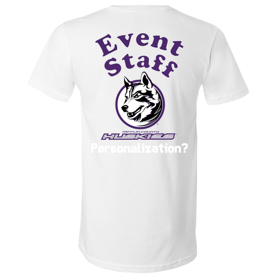 3005 Bella + Canvas Unisex Jersey SS V-Neck T-Shirt event