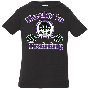 Husky in training 3322 Rabbit Skins Infant Jersey T-Shirt