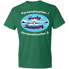 Load image into Gallery viewer, Swimming-white_text 980 Lightweight T-Shirt 4.5 oz