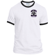 Load image into Gallery viewer, Wrestling-Purple-text PC54R Port &amp; Co. Ringer Tee