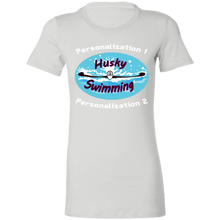 Load image into Gallery viewer, Swimming-white_text 6004 Ladies' Favorite T-Shirt