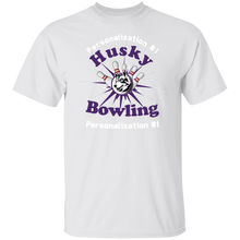 Load image into Gallery viewer, Bowling-white text G500 5.3 oz. T-Shirt