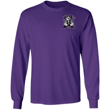 Load image into Gallery viewer, Wrestling-Purple-text G240 Gildan LS Ultra Cotton T-Shirt