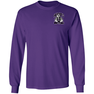 Wrestling-Purple-text G240 Gildan LS Ultra Cotton T-Shirt