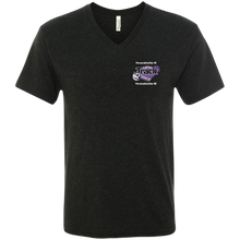 Load image into Gallery viewer, Track-white text NL6040 Next Level Men's Triblend V-Neck T-Shirt