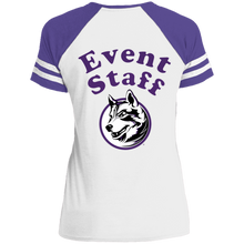 Load image into Gallery viewer, DM476 District Ladies&#39; Game V-Neck T-Shirt event