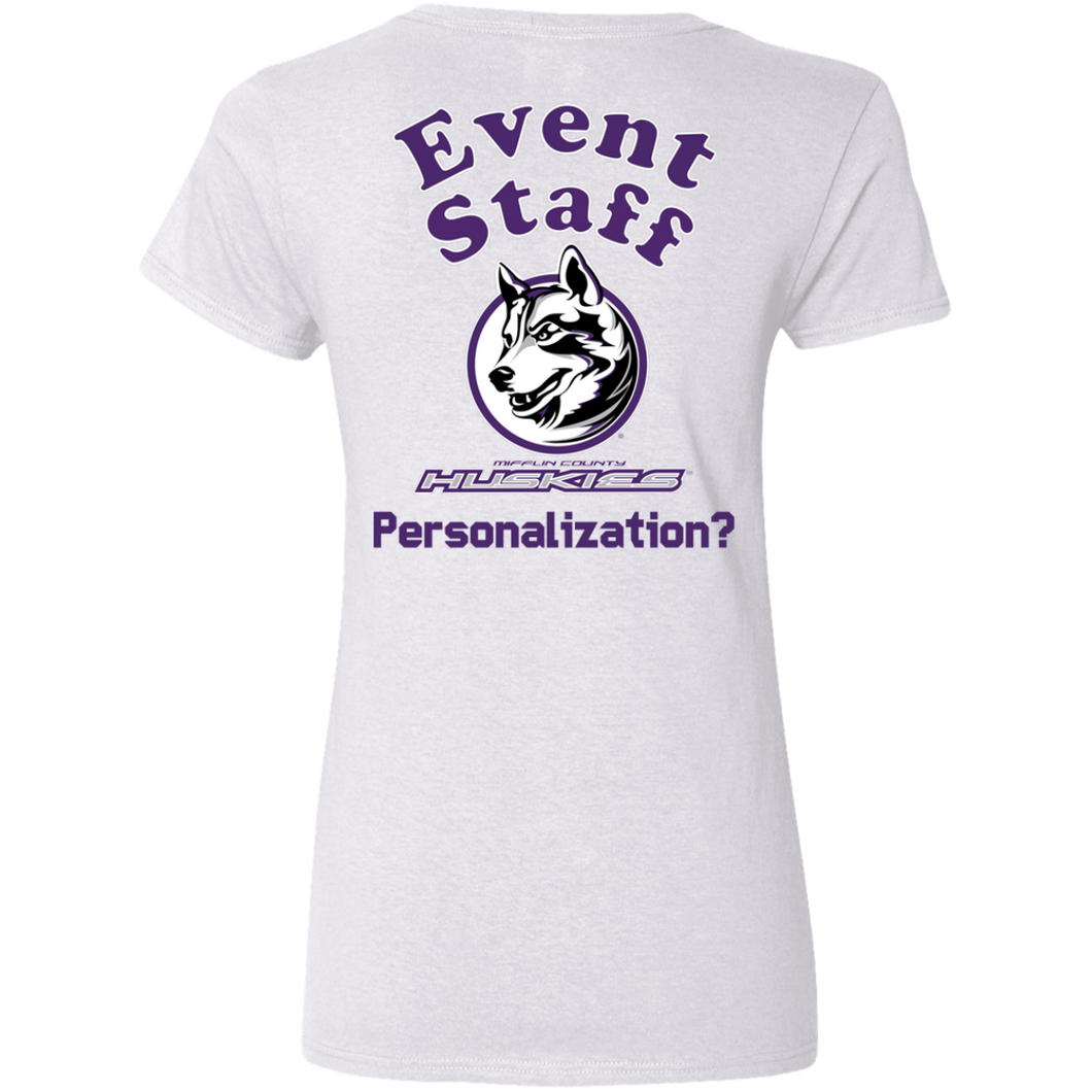 G500VL Gildan Ladies' 5.3 oz. V-Neck T-Shirt event