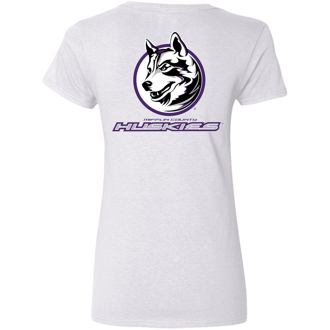 G500VL Gildan Ladies' 5.3 oz. V-Neck T-Shirt