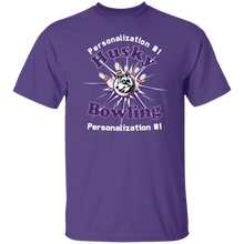 Load image into Gallery viewer, Bowling-white text G500 5.3 oz. T-Shirt