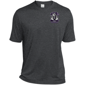 Wrestling-Purple-text TST360 Sport-Tek Tall Heather Dri-Fit Moisture-Wicking T-Shirt