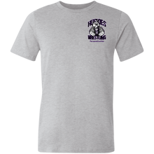 Load image into Gallery viewer, Wrestling-Purple-text 3001U Bella + Canvas Unisex Made in the USA Jersey Short-Sleeve T-Shirt