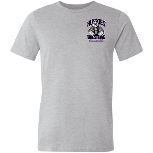 Wrestling-Purple-text 3001U Bella + Canvas Unisex Made in the USA Jersey Short-Sleeve T-Shirt