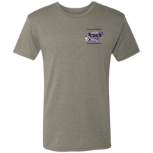 Load image into Gallery viewer, Track-purple text NL6010 Next Level Men's Triblend T-Shirt