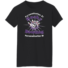 Load image into Gallery viewer, Bowling-white text G500L Ladies' 5.3 oz. T-Shirt
