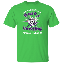 Load image into Gallery viewer, Bowling-white text G500 5.3 oz. T-Shirt
