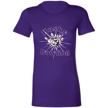 Load image into Gallery viewer, Bowling-purple text 6004 Ladies' Favorite T-Shirt