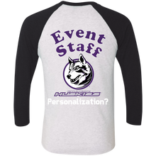 Load image into Gallery viewer, NL6051 Next Level Tri-Blend 3/4 Sleeve Baseball Raglan T-Shirt event