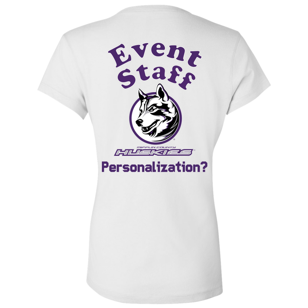 B6005 Bella + Canvas Ladies' Jersey V-Neck T-Shirt event