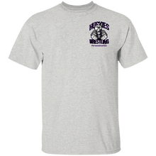 Load image into Gallery viewer, Wrestling-Purple-text G500 Gildan 5.3 oz. T-Shirt