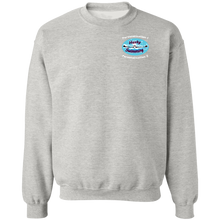 Load image into Gallery viewer, Swimming-white_text G180 Gildan Crewneck Pullover Sweatshirt  8 oz.