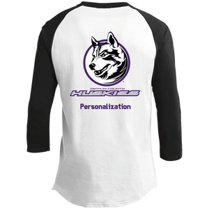 Logo with Purple custom text YT200 Sport-Tek Youth Sporty T-Shirt