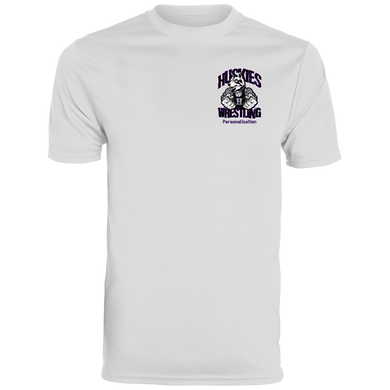 Wrestling-Purple-text 790 Augusta Men's Wicking T-Shirt