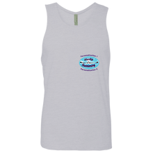 Load image into Gallery viewer, Swimming-purple_text NL3633 Next Level Men's Cotton Tank