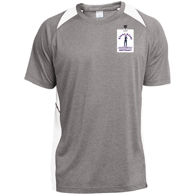 ST361 Sport-Tek Heather Colorblock Poly T-Shirt event
