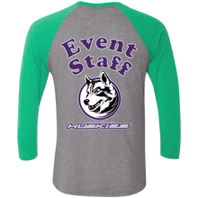 Load image into Gallery viewer, NL6051 Next Level Tri-Blend 3/4 Sleeve Baseball Raglan T-Shirt event
