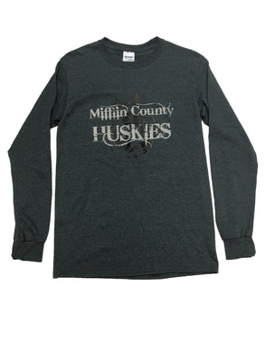 LS DARK HEATHER - Ladies Small