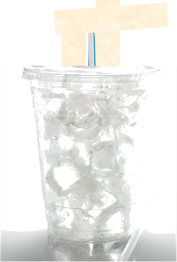 Cup, Ice & Bubble Straw to be purchased with Drink & 1 Shot of Bubbles