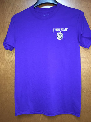 Event Staff Ladies Purple Short Sleeve T-Shirts (Can be Purchased by Event Staff Personnel Only)